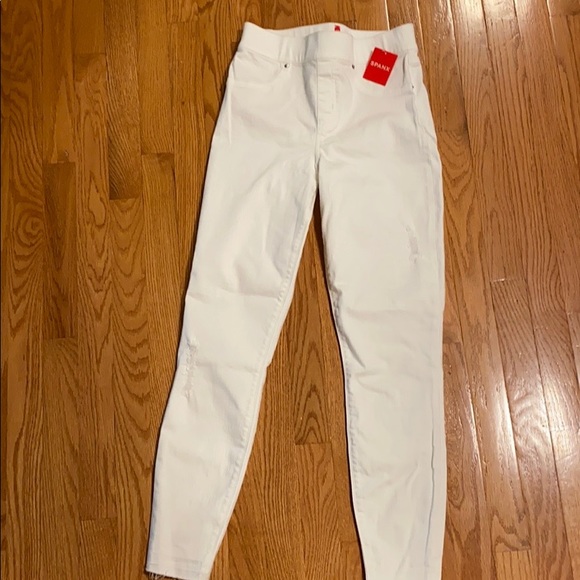 Spanx skinny white ankle jeans - Picture 3 of 5